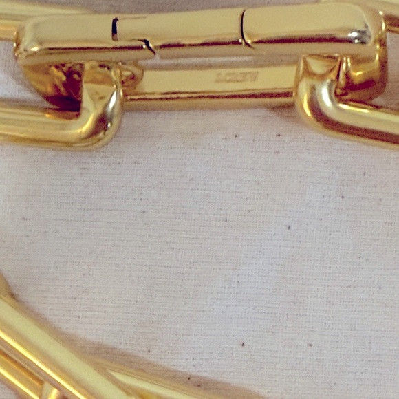 JCrew Metallic chainlink necklace NWOT - Picture 5 of 7